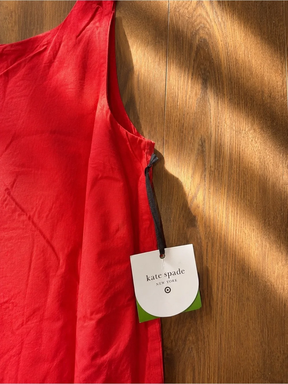 kate spade w/ Target Bright Red Sleeveless Scallop-Hem Mini Dress Sz M